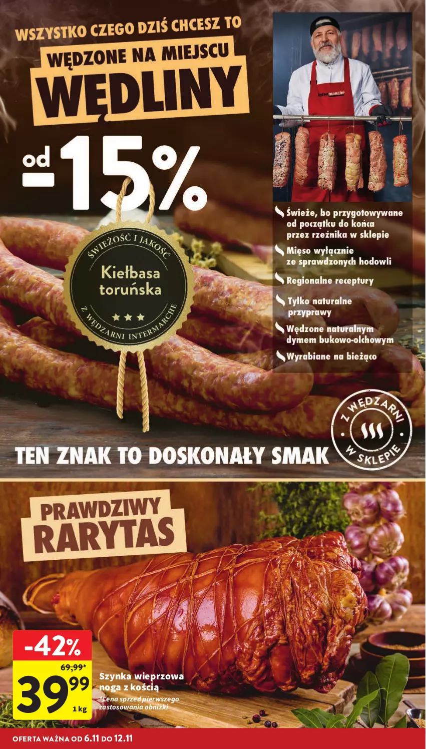 Gazetka promocyjna Intermarche - Gazetka Intermarche - ważna 06.11 do 12.11.2025 - strona 14 - produkty: Szynka, Szynka wieprzowa