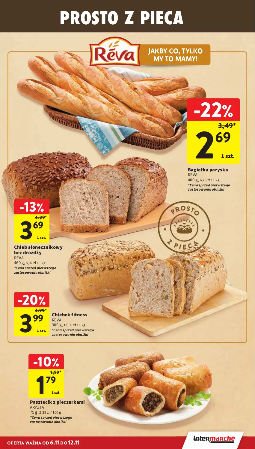 Gazetka promocyjna Intermarche - Gazetka Intermarche - ważna 06.11 do 12.11.2025 - strona 23 - produkty: Bagietka, Chleb, Pasztecik z pieczarkami, Piec, Pieczarka