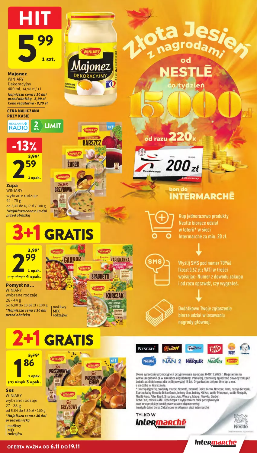 Gazetka promocyjna Intermarche - Gazetka Intermarche - ważna 06.11 do 12.11.2025 - strona 27 - produkty: Gra, Majonez, Sos, Winiary, Zupa