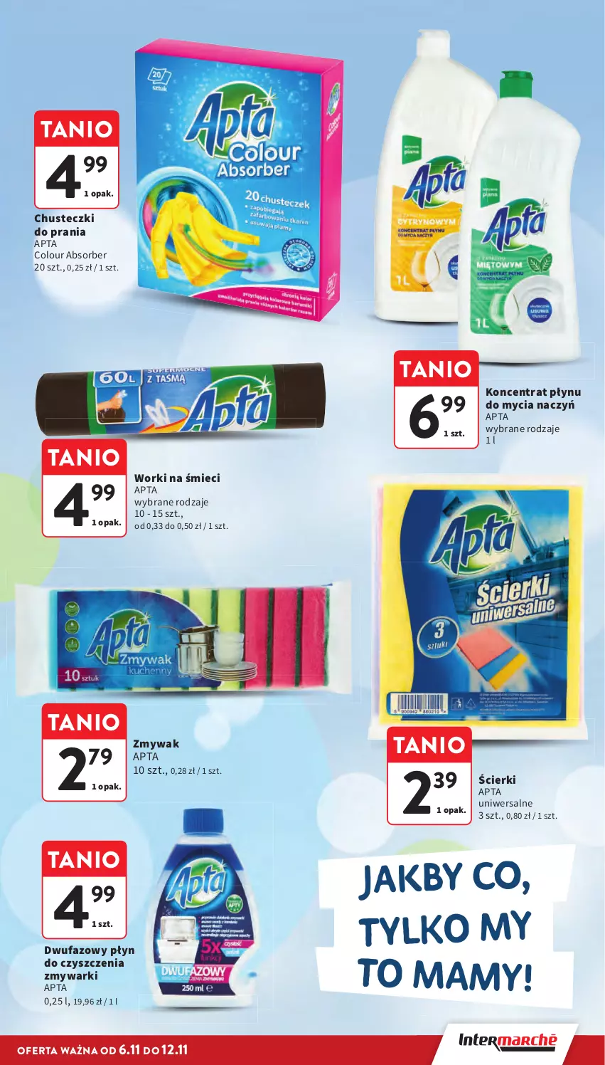 Gazetka promocyjna Intermarche - Gazetka Intermarche - ważna 06.11 do 12.11.2025 - strona 37 - produkty: Chusteczki, Chusteczki do prania, Do mycia naczyń, Fa, Worki na śmiec, Worki na śmieci, Zmywarki