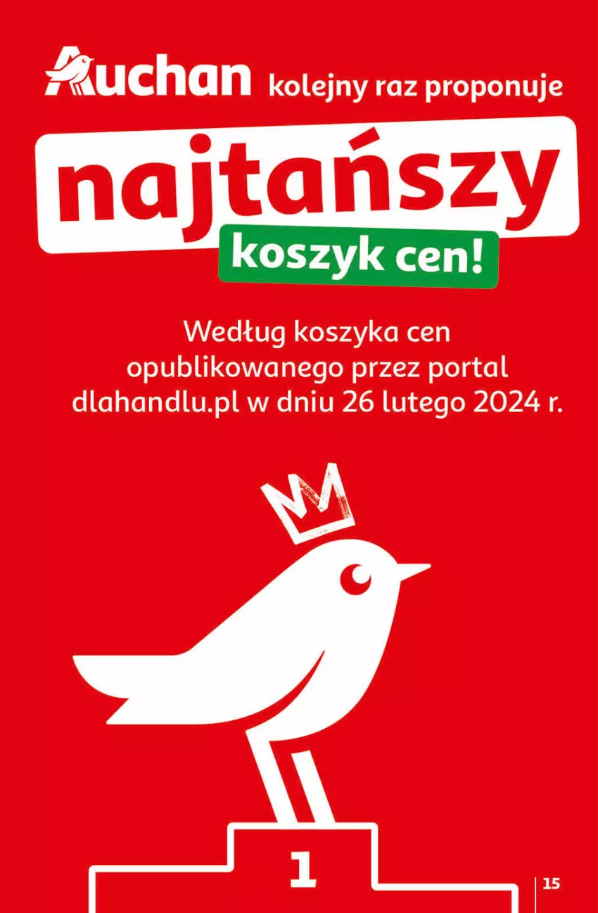 Gazetka promocyjna Auchan - Gazetka Przygotuj ogród na wiosnę! Hipermarket Auchan - ważna 04.04 do 10.04.2024 - strona 15 - produkty: Kosz, Olej, Por, Portal