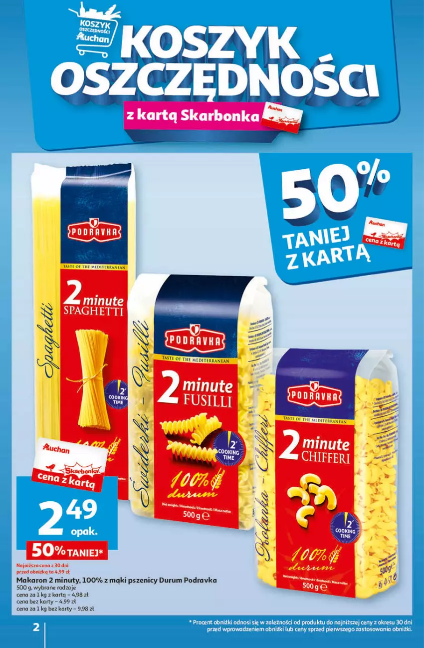 Gazetka promocyjna Auchan - Gazetka Przygotuj ogród na wiosnę! Hipermarket Auchan - ważna 04.04 do 10.04.2024 - strona 2 - produkty: Makaron, Nuty, Podravka, Rum