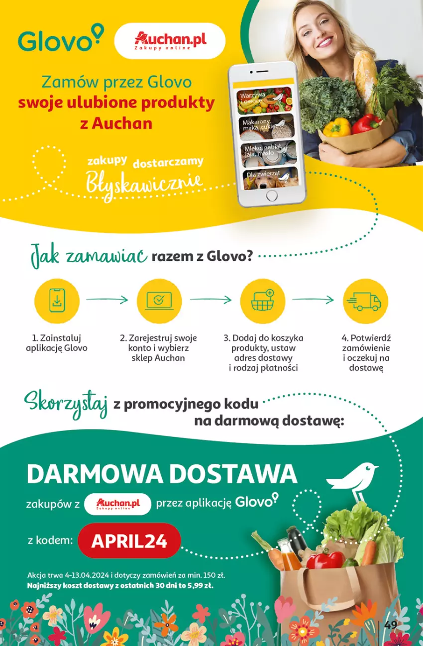 Gazetka promocyjna Auchan - Gazetka Przygotuj ogród na wiosnę! Hipermarket Auchan - ważna 04.04 do 10.04.2024 - strona 49 - produkty: Dres, Kosz