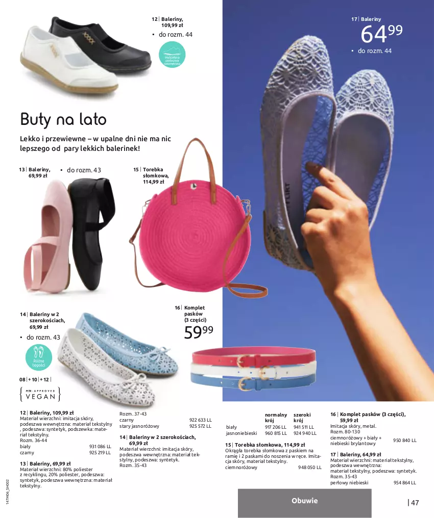 Gazetka promocyjna Bonprix - SUMMER ESSENTIALS - ważna 13.06 do 13.12.2023 - strona 49 - produkty: Baleriny, Buty, Torebka