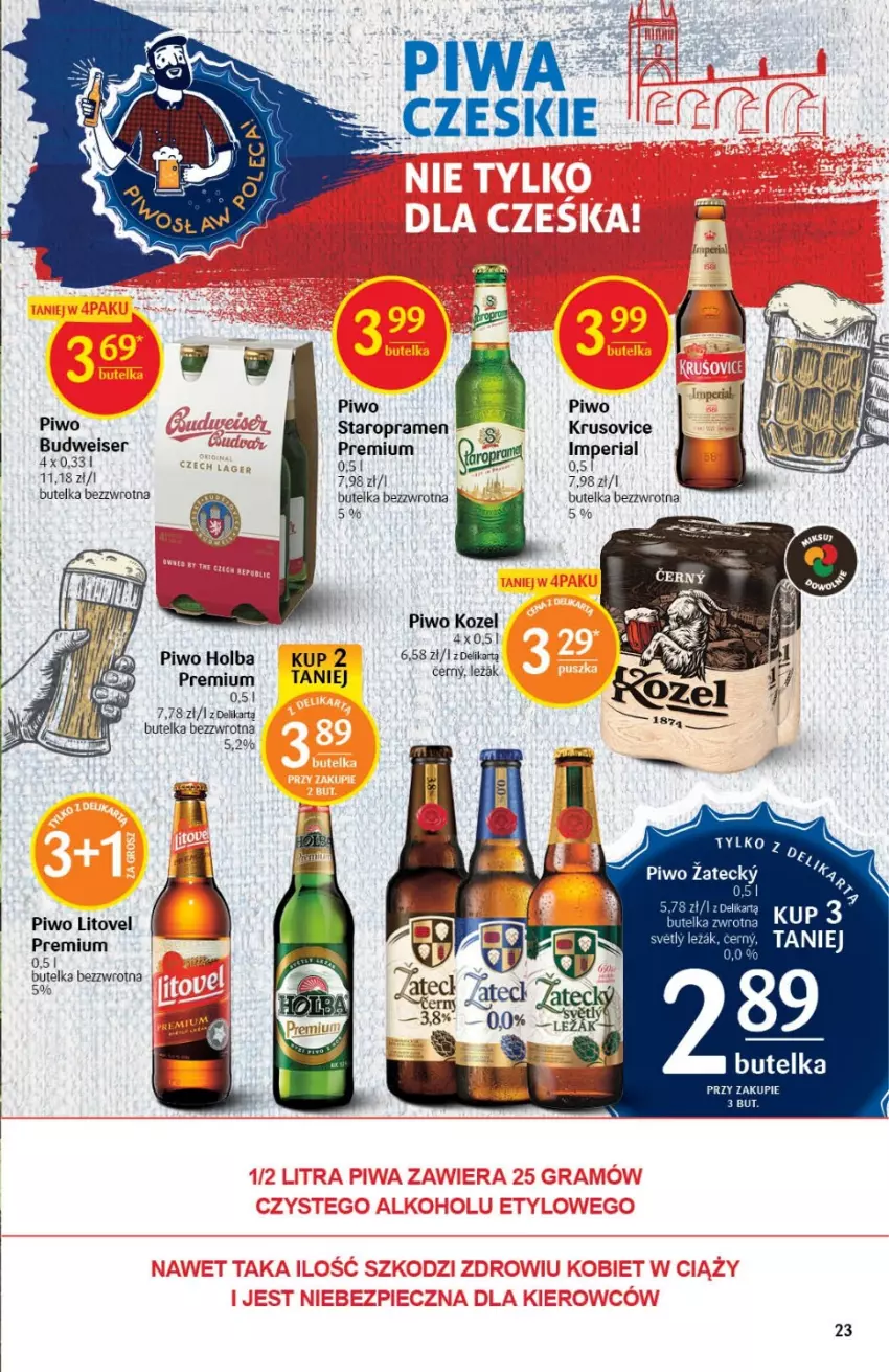Gazetka promocyjna Delikatesy Centrum - Gazetka DC26 - ważna 07.07 do 13.07.2022 - strona 23 - produkty: Kozel, Piwo, Ser