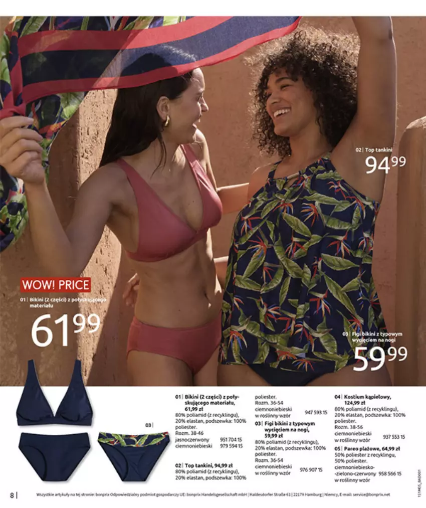 Gazetka promocyjna Bonprix - CYTRUSOWE KOLORY - ważna 27.05 do 07.07.2025 - strona 10 - produkty: Bikini, Fa, Figi, LG