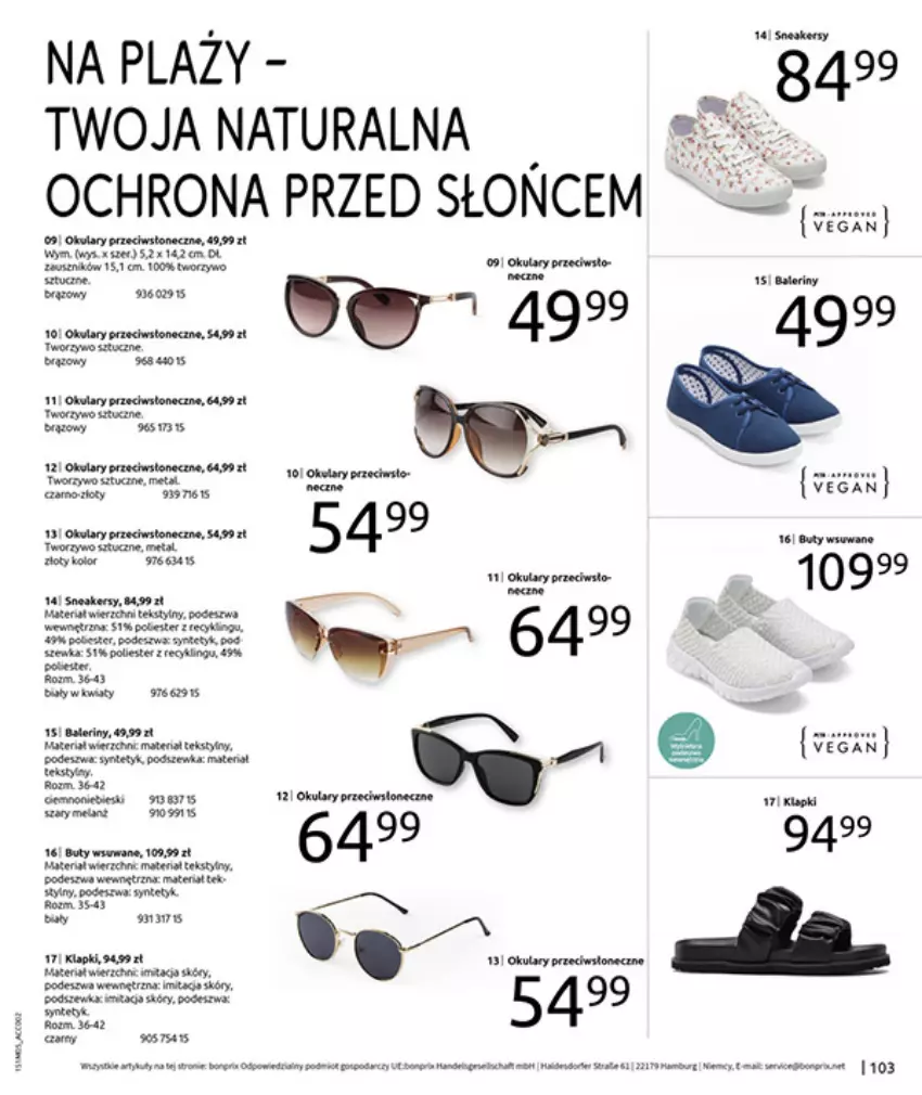 Gazetka promocyjna Bonprix - CYTRUSOWE KOLORY - ważna 27.05 do 07.07.2025 - strona 105 - produkty: Baleriny, Buty, Klapki, Nike