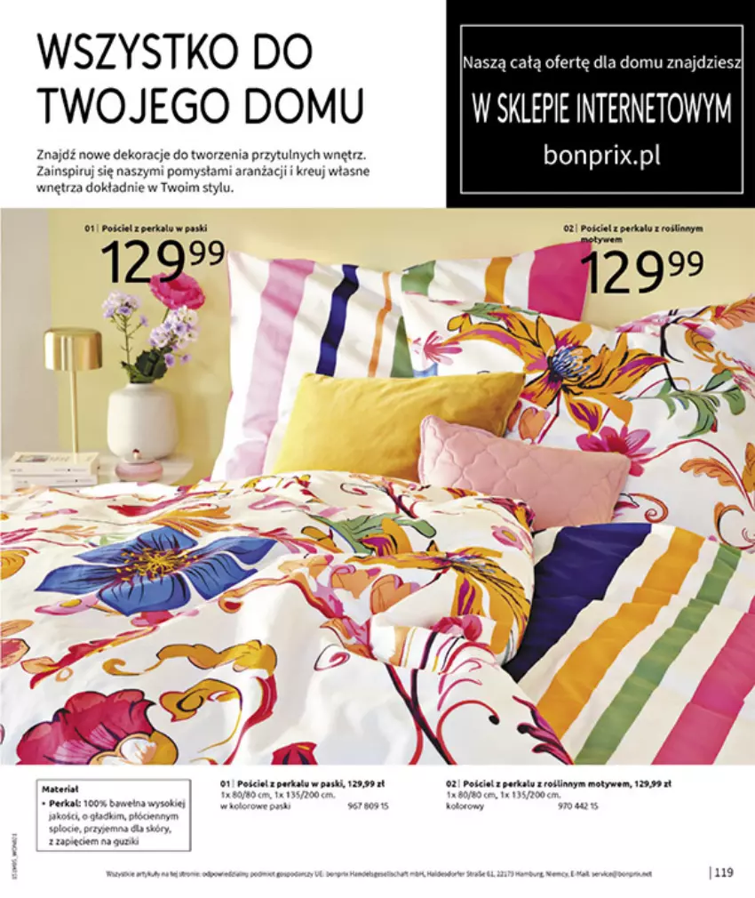 Gazetka promocyjna Bonprix - CYTRUSOWE KOLORY - ważna 27.05 do 07.07.2025 - strona 121 - produkty: Dada, HP, Parka, Pościel