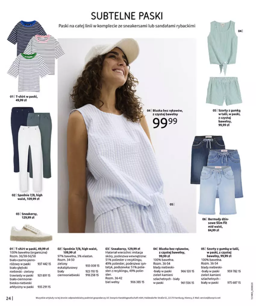 Gazetka promocyjna Bonprix - CYTRUSOWE KOLORY - ważna 27.05 do 07.07.2025 - strona 26 - produkty: Fa, HP, Por, Ryba, Sandał, Ser, Spodnie, Wełna