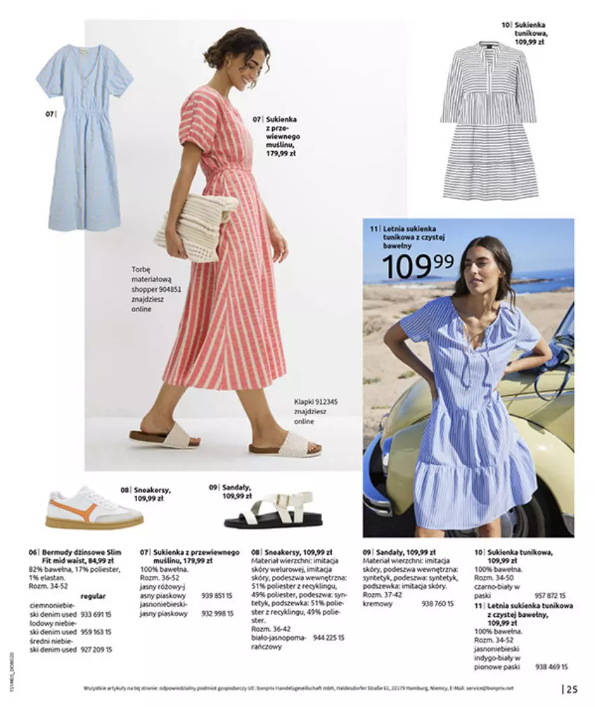 Gazetka promocyjna Bonprix - CYTRUSOWE KOLORY - ważna 27.05 do 07.07.2025 - strona 27 - produkty: Bermudy, Brit, Fa, Gala, Por, Sukienka