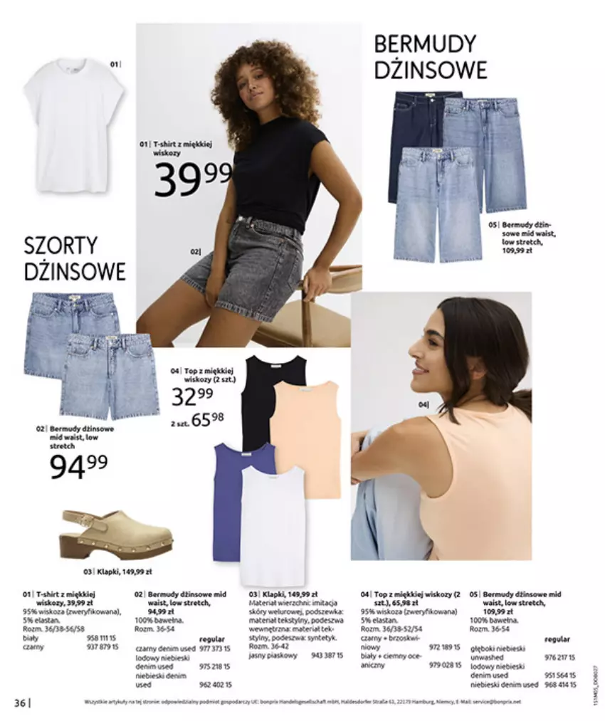 Gazetka promocyjna Bonprix - CYTRUSOWE KOLORY - ważna 27.05 do 07.07.2025 - strona 38 - produkty: Bermudy, Klapki, STP, Szorty, Top