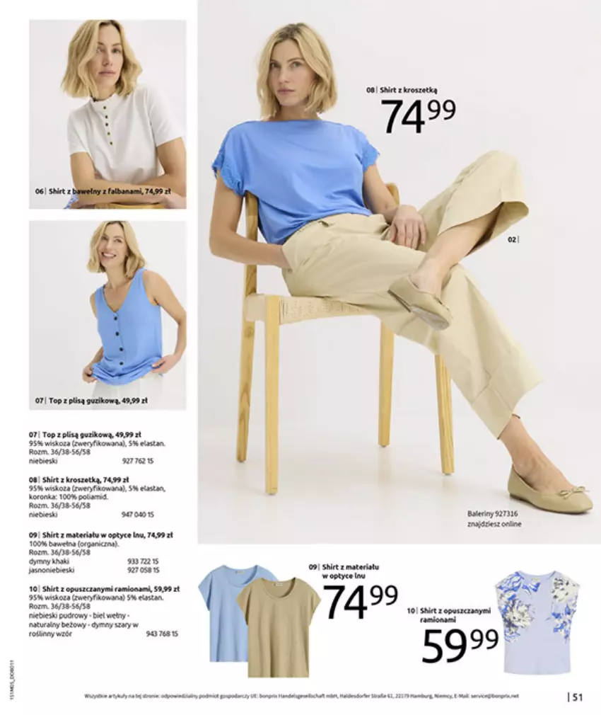 Gazetka promocyjna Bonprix - CYTRUSOWE KOLORY - ważna 27.05 do 07.07.2025 - strona 53 - produkty: BIC, Fa, Gry, Top