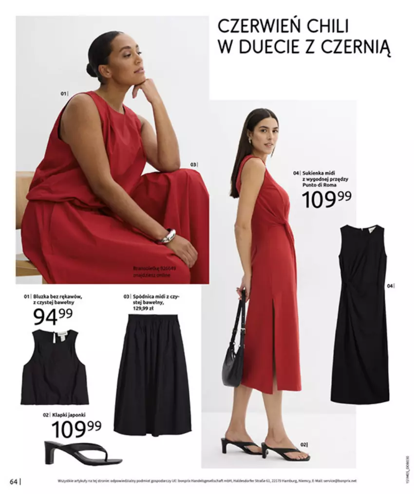Gazetka promocyjna Bonprix - CYTRUSOWE KOLORY - ważna 27.05 do 07.07.2025 - strona 66 - produkty: Klapki, Spódnica