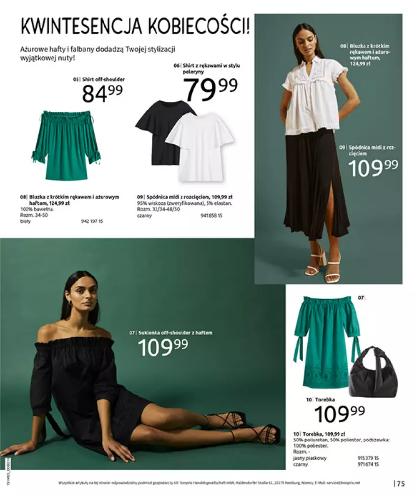 Gazetka promocyjna Bonprix - CYTRUSOWE KOLORY - ważna 27.05 do 07.07.2025 - strona 77 - produkty: Fa, Kawa, LG, Por, Torebka