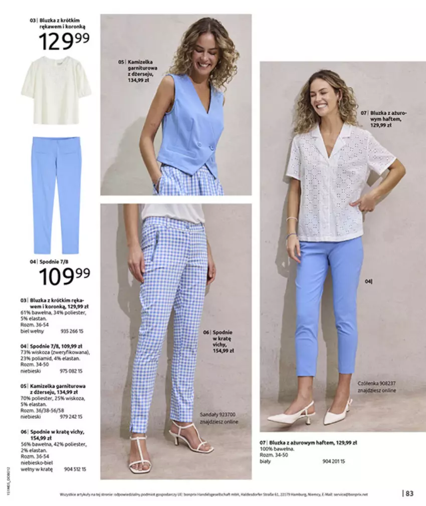Gazetka promocyjna Bonprix - CYTRUSOWE KOLORY - ważna 27.05 do 07.07.2025 - strona 85 - produkty: Biurka, Por, Spodnie