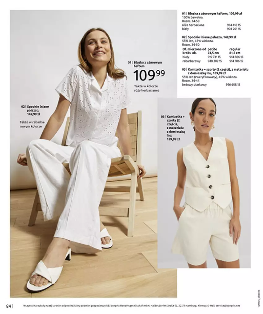 Gazetka promocyjna Bonprix - CYTRUSOWE KOLORY - ważna 27.05 do 07.07.2025 - strona 86 - produkty: Gala, Kamizelka, Spodnie