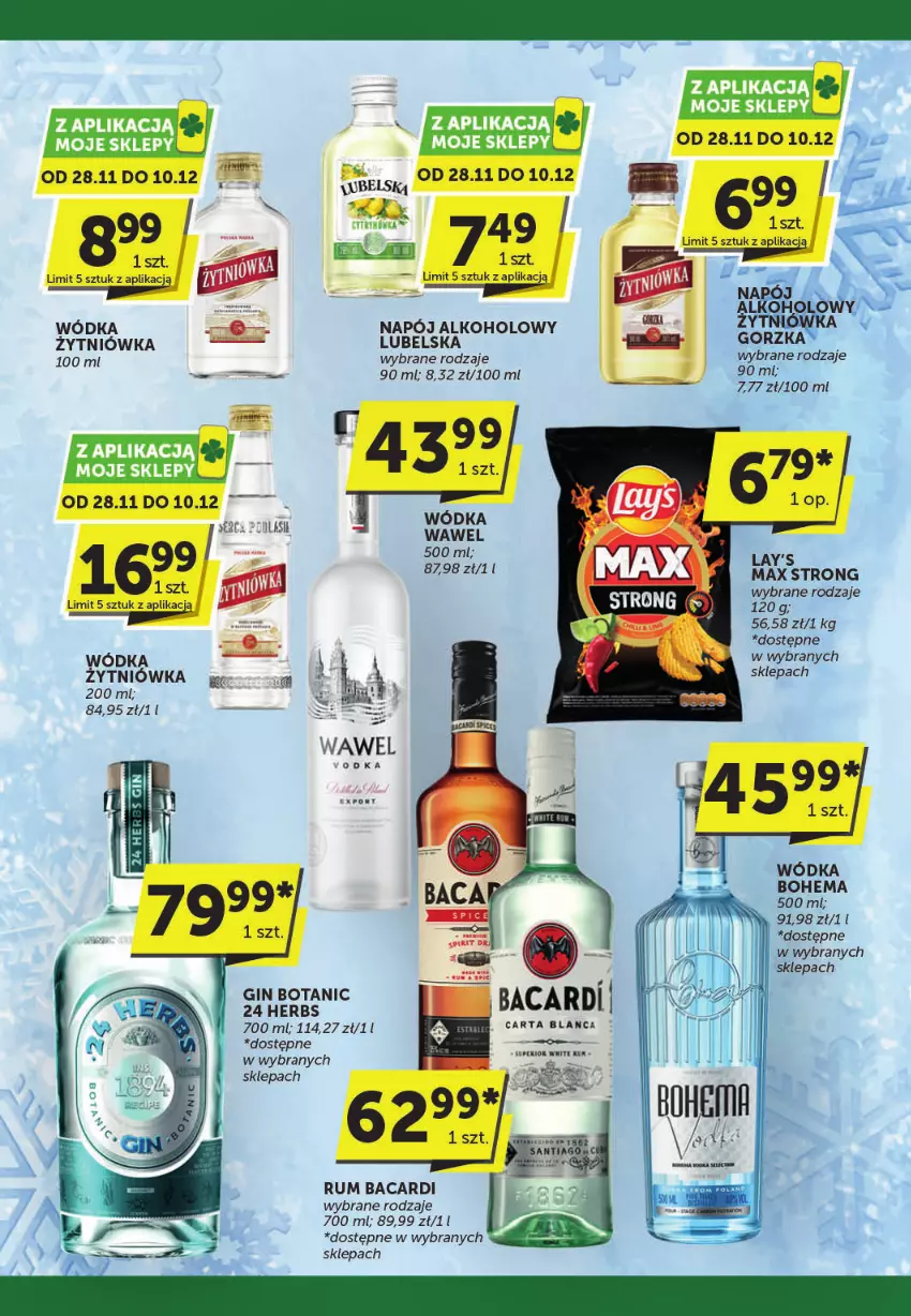 Gazetka promocyjna ABC - ważna 28.11 do 10.12.2024 - strona 4 - produkty: Bacardi, Gin, LG, Napój, Rum, Wódka