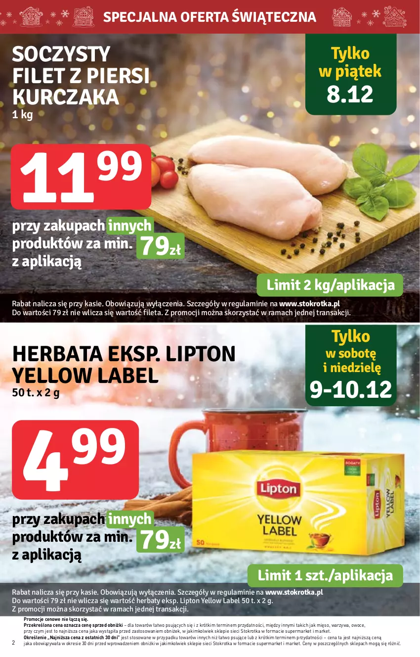 Gazetka promocyjna Stokrotka - Supermarket - ważna 07.12 do 13.12.2023 - strona 2 - produkty: Mięso, Owoce, Warzywa