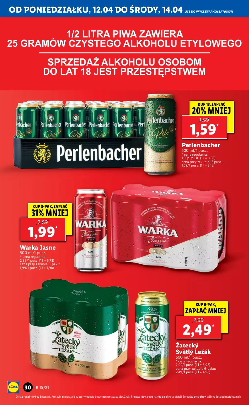 Gazetka promocyjna Lidl - GAZETKA - ważna 12.04 do 14.04.2021 - strona 30 - produkty: NBA, Warka