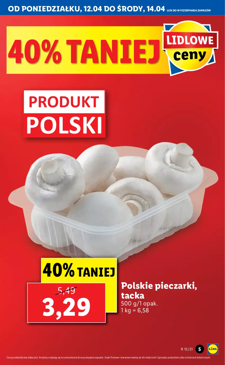 Gazetka promocyjna Lidl - GAZETKA - ważna 12.04 do 14.04.2021 - strona 5 - produkty: Piec