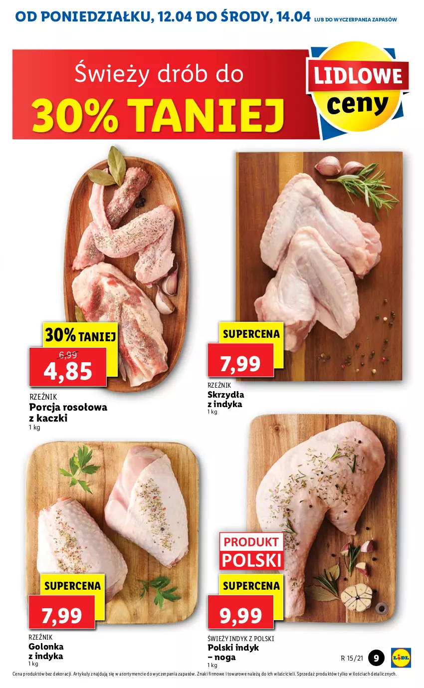 Gazetka promocyjna Lidl - GAZETKA - ważna 12.04 do 14.04.2021 - strona 9 - produkty: Drób, Golonka z indyka, Por