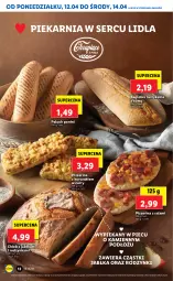 Gazetka promocyjna Lidl - GAZETKA - Gazetka - ważna od 14.04 do 14.04.2021 - strona 12 - produkty: Piec, Kurczak, Ser, Salami, Rust, Bagietka, Rodzynki, Pizzerina, Chleb, Jabłka