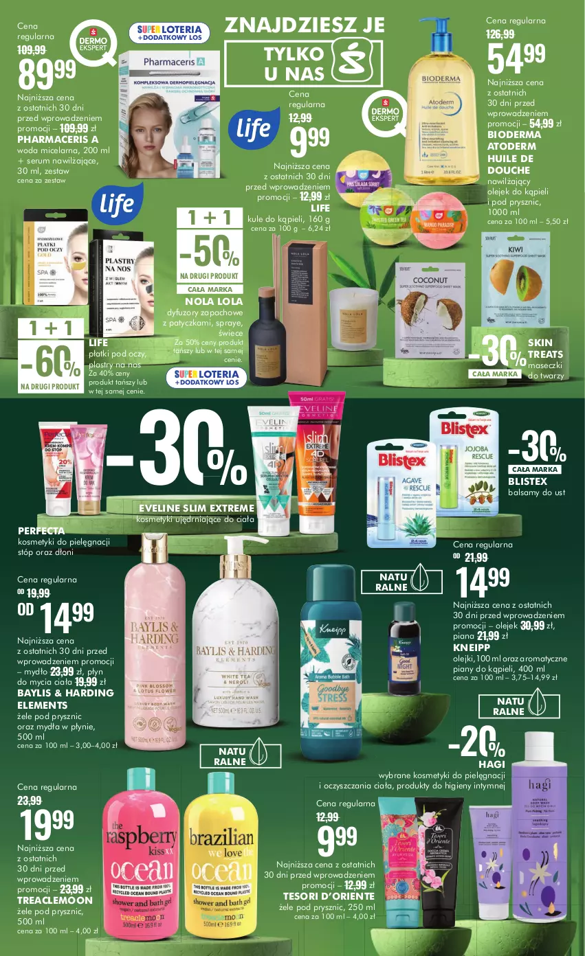 Gazetka promocyjna Super Pharm - Gazetka - ważna 26.09 do 13.10.2024 - strona 4 - produkty: Acer, Atoderm, Bioderma, Eveline, Kneipp, Kosmetyki do pielęgnacji, Mydło, Olej, Perfecta, Pharmaceris, Płyn do mycia, Rum, Ser, Serum, Woda, Woda micelarna