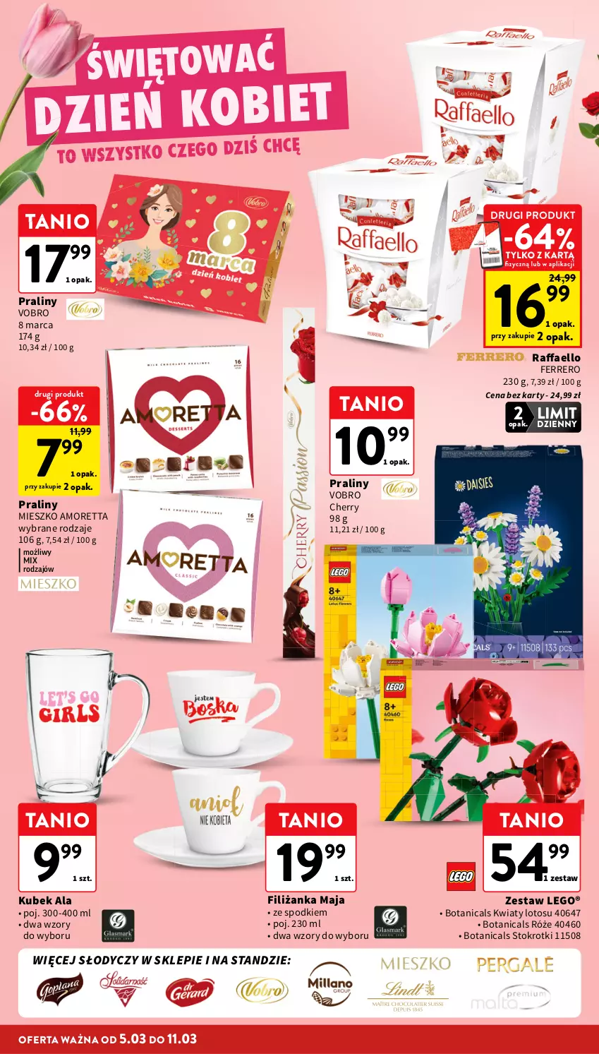 Gazetka promocyjna Intermarche - Gazetka Intermarche - ważna 05.03 do 11.03.2026 - strona 10 - produkty: Fa, Ferrero, Filiżanka, Kubek, LEGO, Praliny, Raffaello