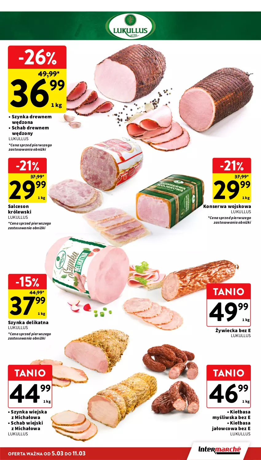 Gazetka promocyjna Intermarche - Gazetka Intermarche - ważna 05.03 do 11.03.2026 - strona 13 - produkty: Kiełbasa, Królewski, Salceson, Ser, Szynka