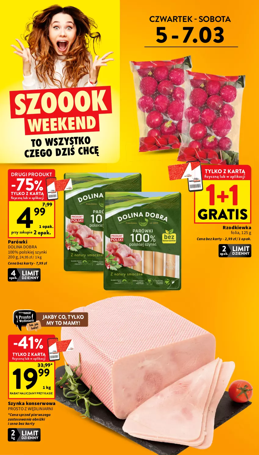 Gazetka promocyjna Intermarche - Gazetka Intermarche - ważna 05.03 do 11.03.2026 - strona 2 - produkty: Gra, Parówki, Rzodkiewka, Ser, Szynka, Szynka konserwowa