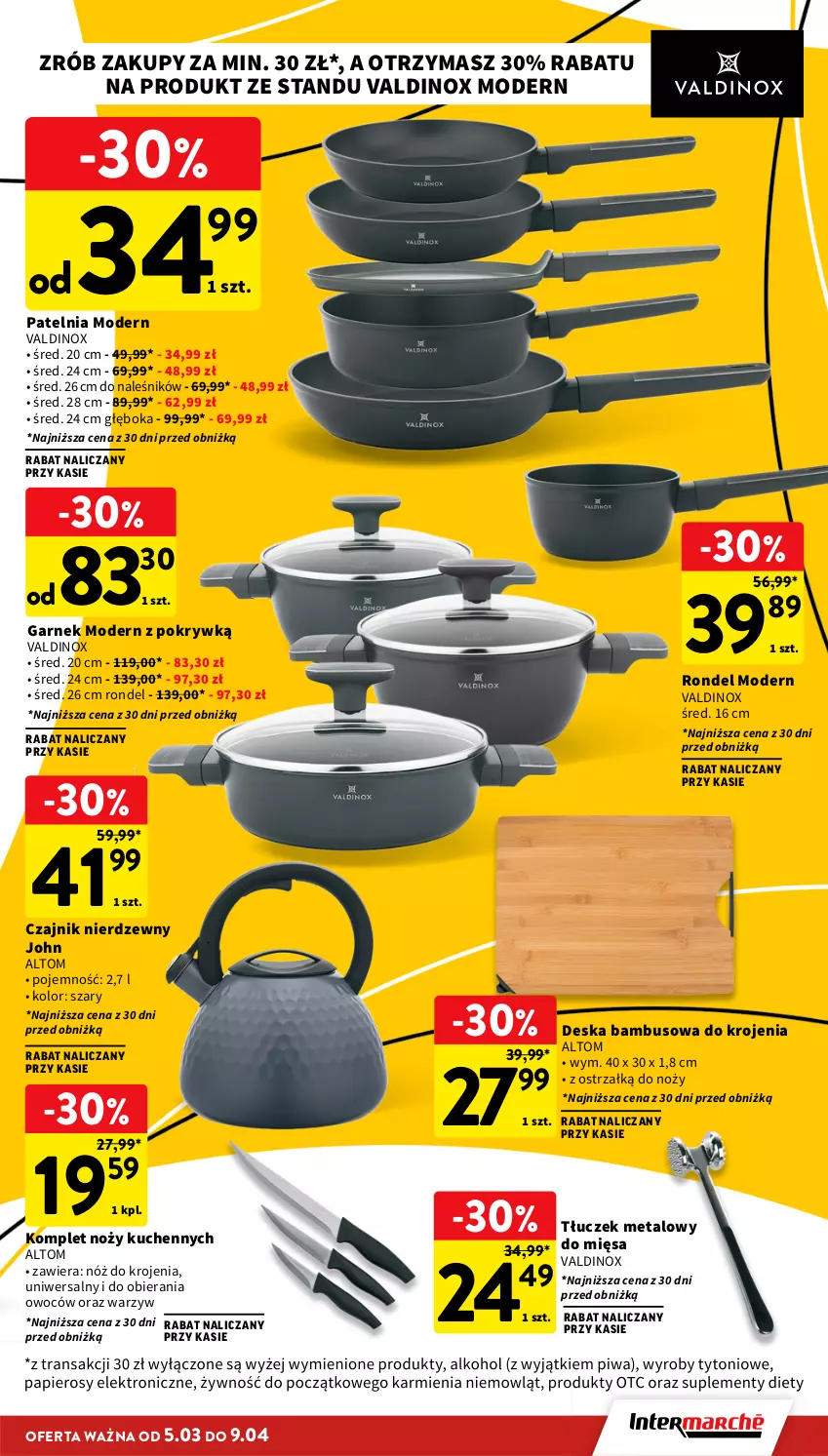 Gazetka promocyjna Intermarche - Gazetka Intermarche - ważna 05.03 do 11.03.2026 - strona 41 - produkty: Czajnik, Garnek, Noż, Patelnia, Rondel, Tłuczek