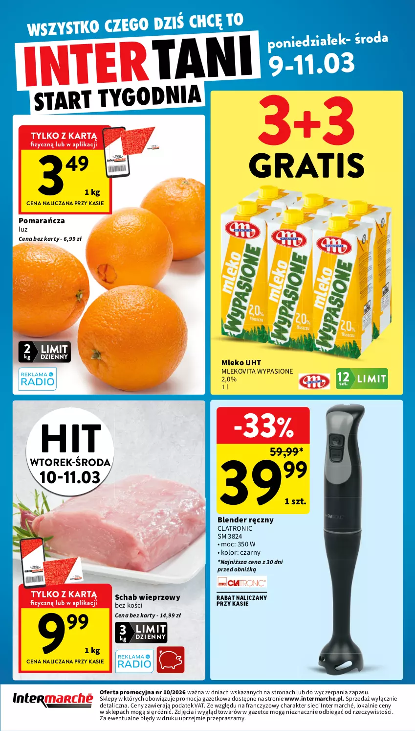 Gazetka promocyjna Intermarche - Gazetka Intermarche - ważna 05.03 do 11.03.2026 - strona 44 - produkty: Blender, Blender ręczny, Gra, Mleko, Mlekovita, Schab wieprzowy