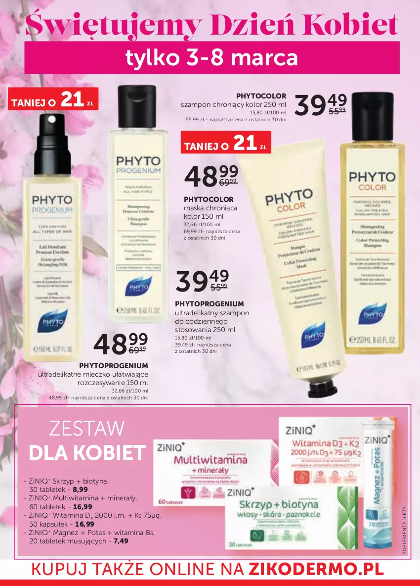 Gazetka promocyjna Ziko - Gazetka Ziko Dermo - ważna 23.02 do 08.03.2023 - strona 14 - produkty: K2, Magnez, Maska, Mleczko, Mus, Phyto, Szampon, Tablet, Top