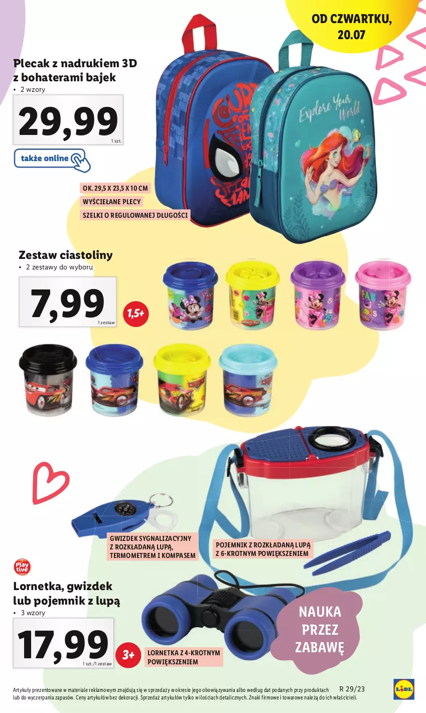 Gazetka promocyjna Lidl - GAZETKA - ważna 17.07 do 22.07.2023 - strona 25 - produkty: Lornetka, Plecak, Pojemnik, Tera, Termometr