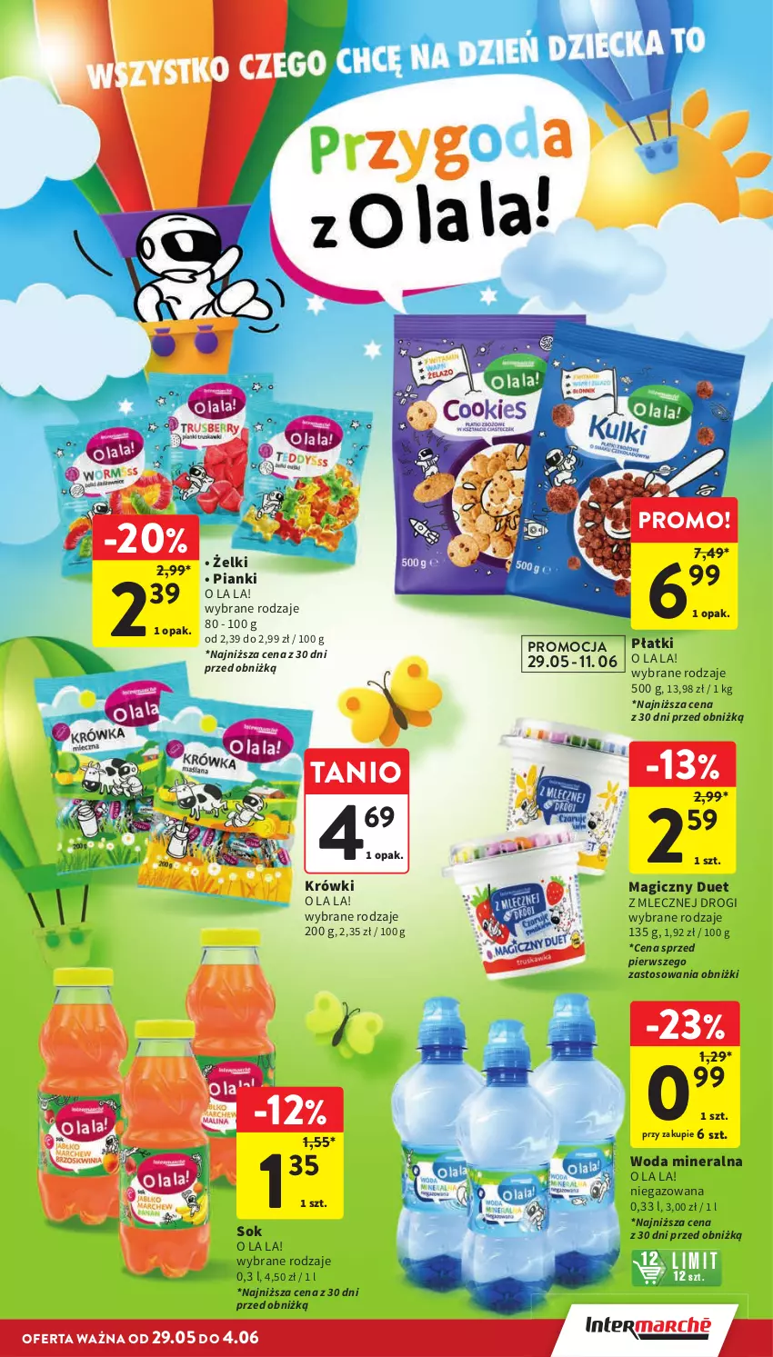 Gazetka promocyjna Intermarche - Gazetka Intermarche - ważna 29.05 do 04.06.2025 - strona 3 - produkty: Sok, Woda, Woda mineralna
