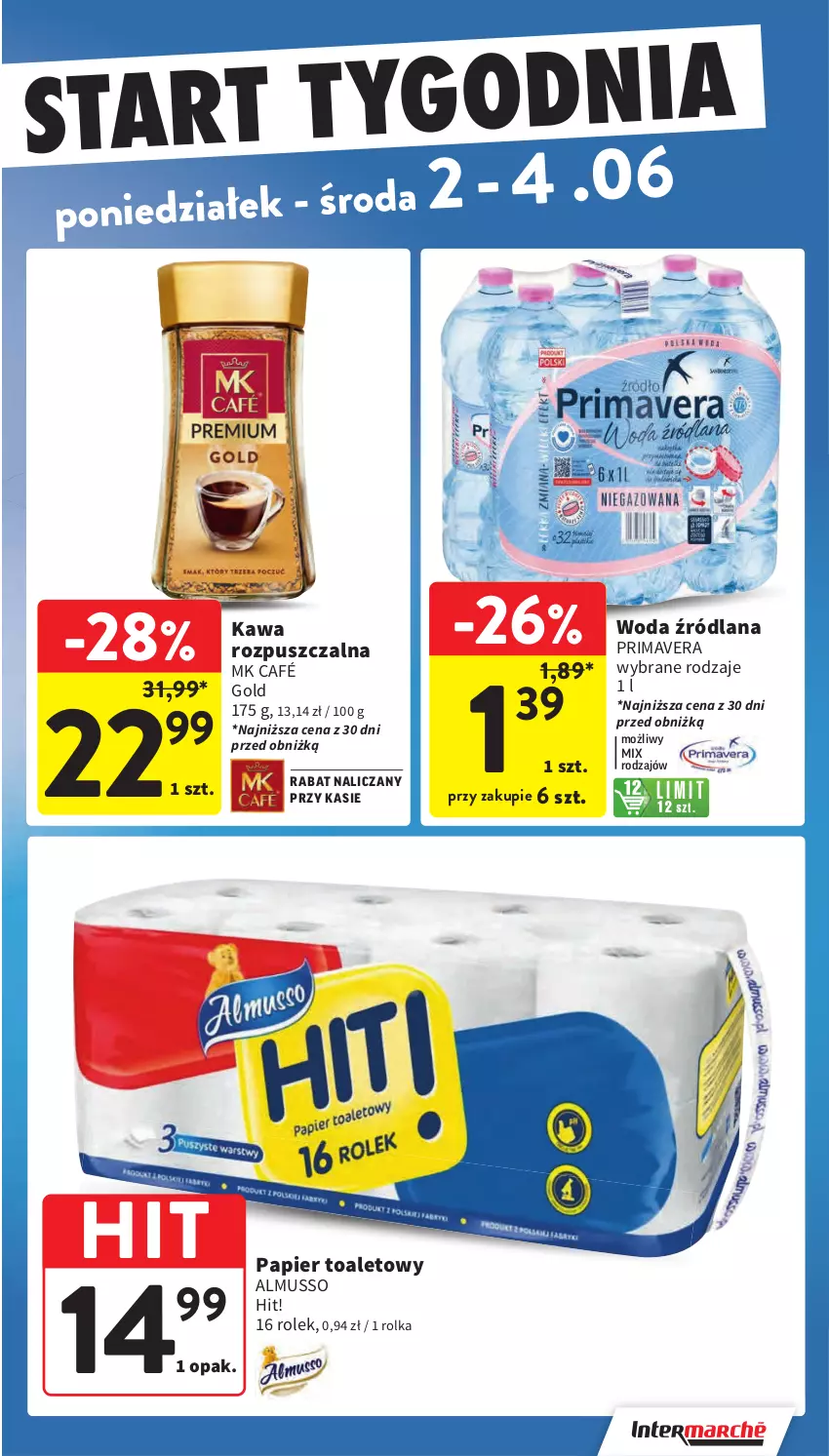 Gazetka promocyjna Intermarche - Gazetka Intermarche - ważna 29.05 do 04.06.2025 - strona 43 - produkty: Kawa, Kawa rozpuszczalna, LANA, Mus, Papier, Papier toaletowy, Prima, Primavera, Woda