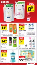 Gazetka promocyjna Intermarche - Gazetka Intermarche - Gazetka - ważna od 04.06 do 04.06.2025 - strona 41 - produkty: Fructis, Płyn do płukania jamy ustnej, Listerine, Pampers, Dezodorant, Adidas, Dove, Płyn do płukania, Szampon, Dzieci, Odżywka, Mydło