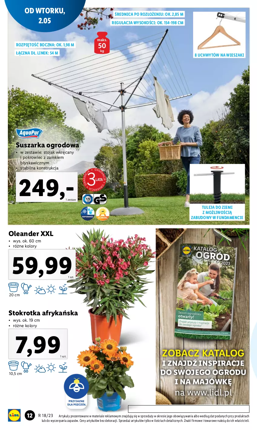 Gazetka promocyjna Lidl - GAZETKA - ważna 02.05 do 06.05.2023 - strona 16 - produkty: Pokrowiec, Sok, Stojak, Suszarka, Wieszak