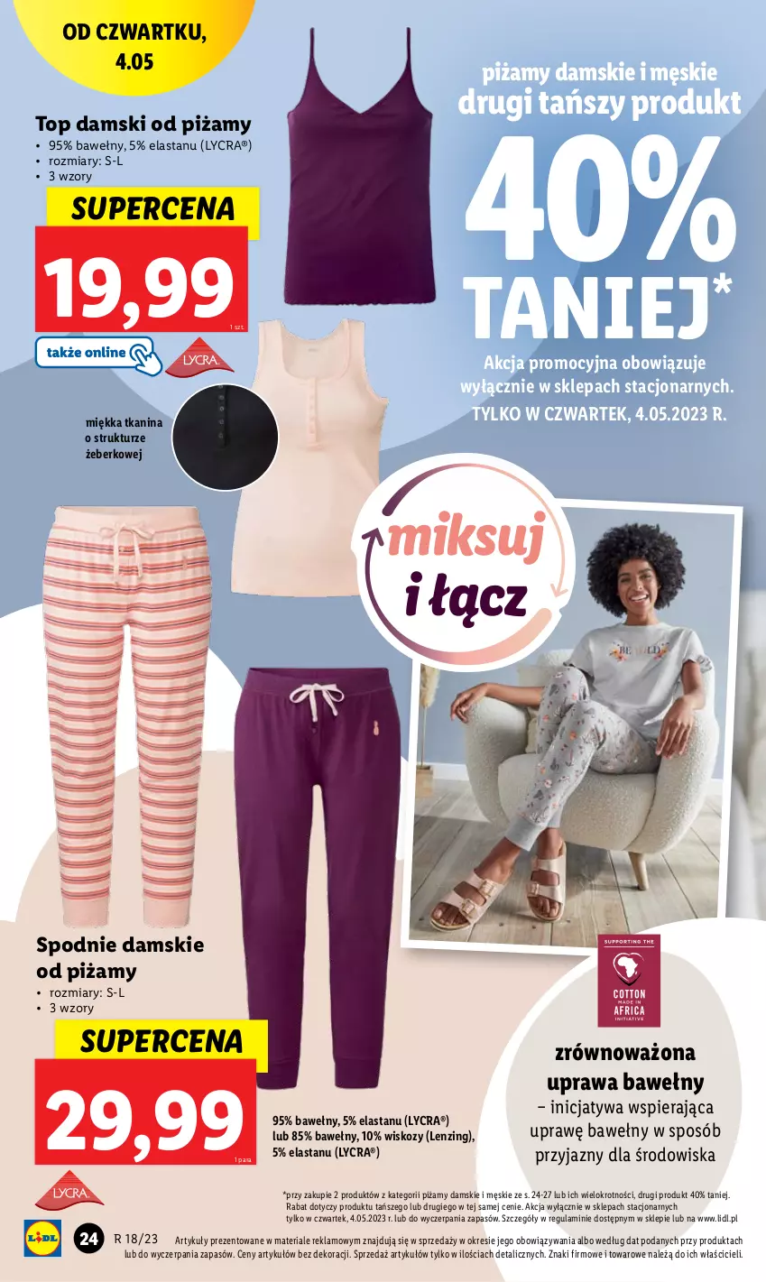 Gazetka promocyjna Lidl - GAZETKA - ważna 02.05 do 06.05.2023 - strona 32 - produkty: Spodnie, Top