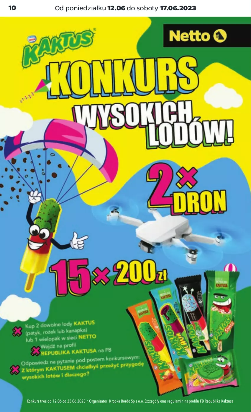 Gazetka promocyjna Netto - Artykuły spożywcze - ważna 12.06 do 17.06.2023 - strona 10 - produkty: Kaktus