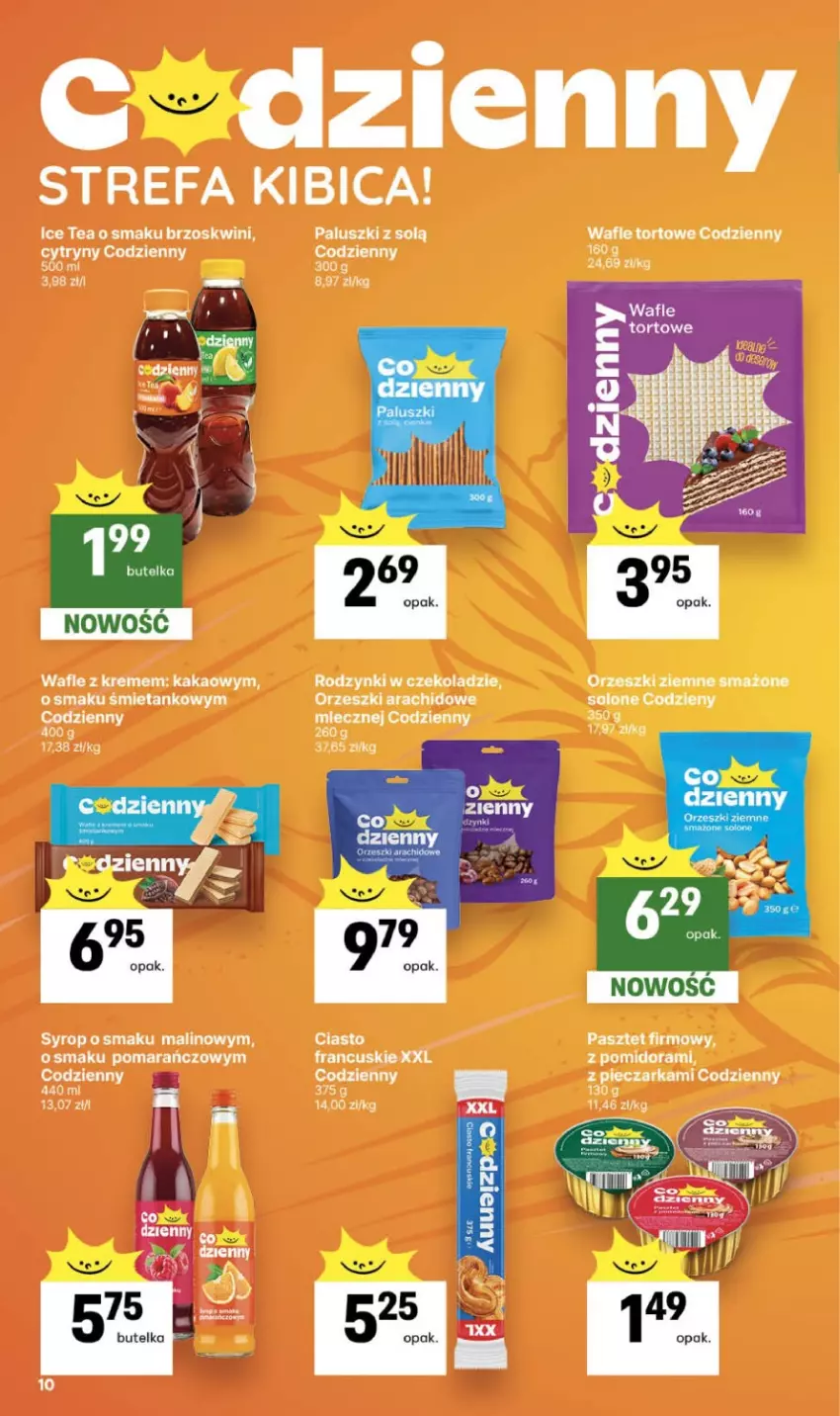 Gazetka promocyjna Delikatesy Centrum - Franczyza DC28 Czwartek - ważna 09.07 do 15.07.2026 - strona 10 - produkty: BIC, Cytryny, Fa, Ice tea, Kakao, Pasztet, Syrop, Wafle