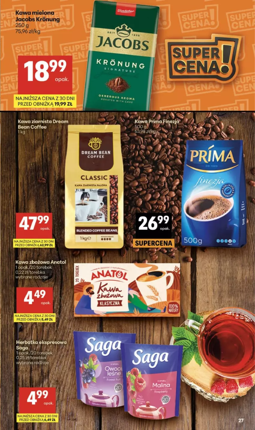 Gazetka promocyjna Delikatesy Centrum - Franczyza DC28 Czwartek - ważna 09.07 do 15.07.2026 - strona 27 - produkty: AEG, HP, Kawa, Kawa zbożowa, Prima, Ser, Torebka