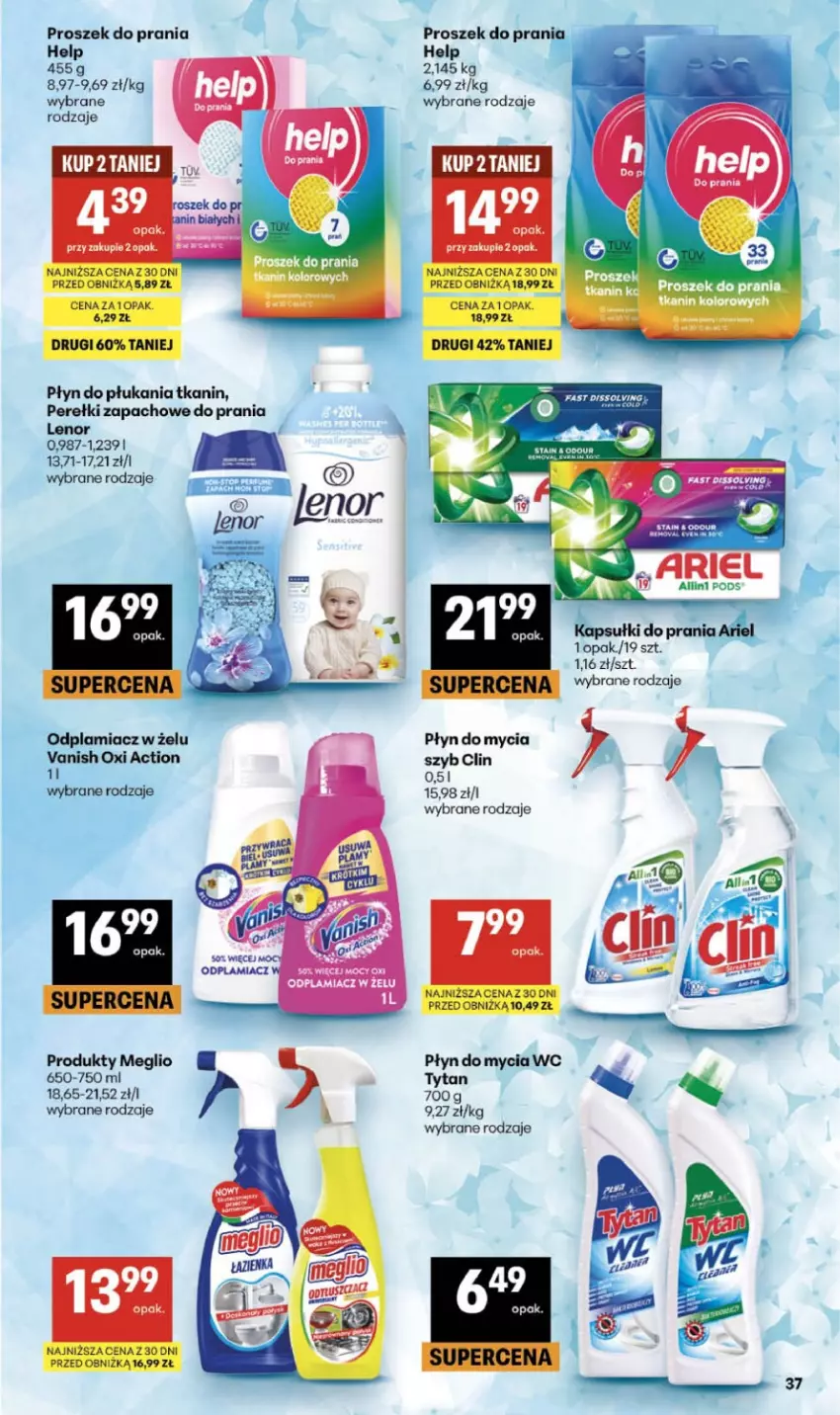 Gazetka promocyjna Delikatesy Centrum - Franczyza DC28 Czwartek - ważna 09.07 do 15.07.2026 - strona 37 - produkty: Clin, Fa, Lenor, Odplamiacz, Perełki zapachowe, Płyn do mycia, Płyn do płukania, Proszek do prania, Tytan