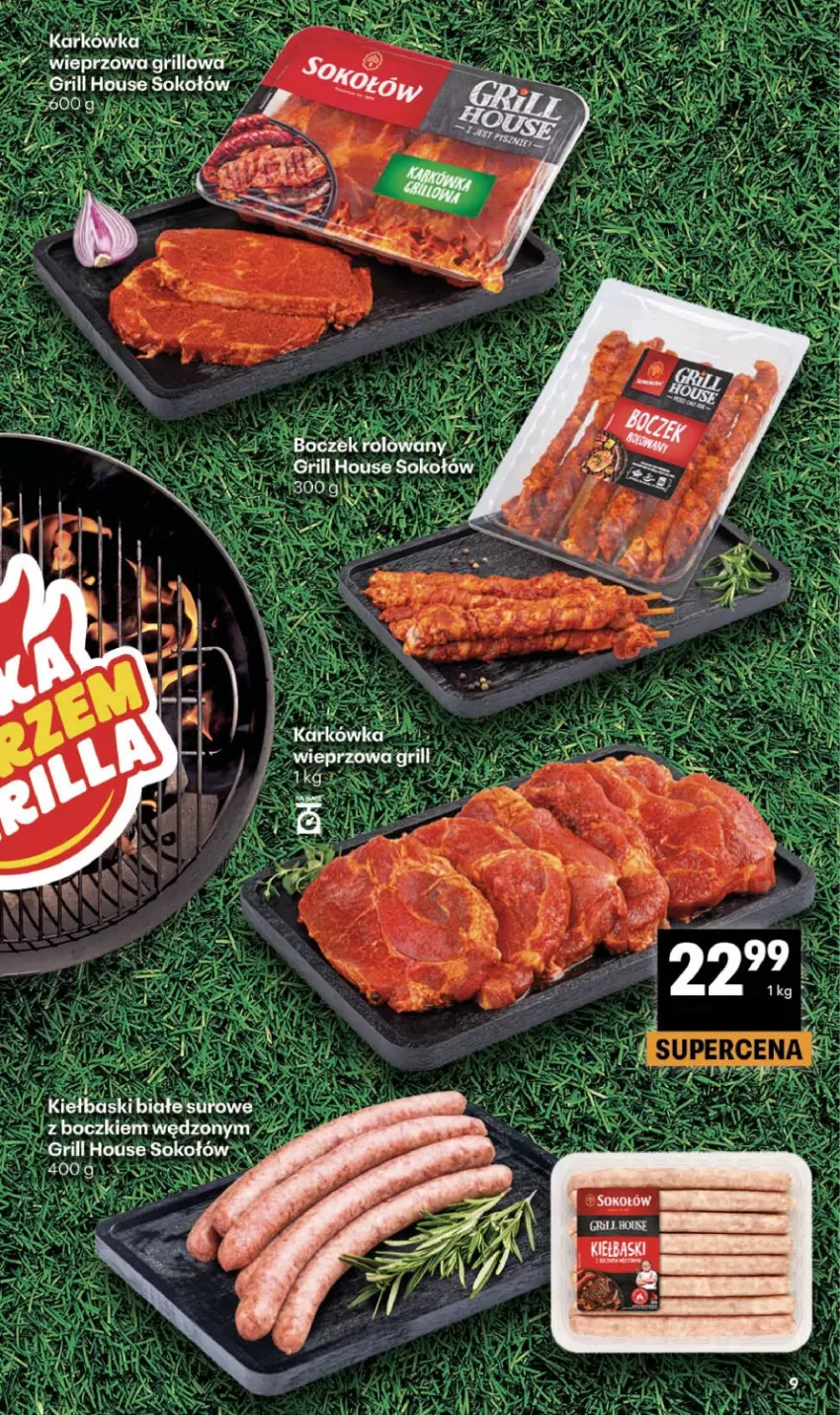 Gazetka promocyjna Delikatesy Centrum - Franczyza DC28 Czwartek - ważna 09.07 do 15.07.2026 - strona 9 - produkty: Boczek, Grill, LG, Sok, Sokołów