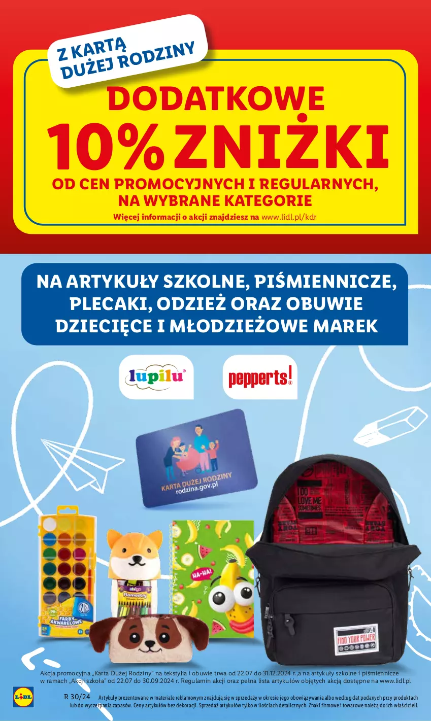 Gazetka promocyjna Lidl - KATALOG GOTOWI DO SZKOŁY - ważna 22.07 do 31.08.2024 - strona 2 - produkty: Dzieci, Obuwie, Piórnik, Plecak, Rama