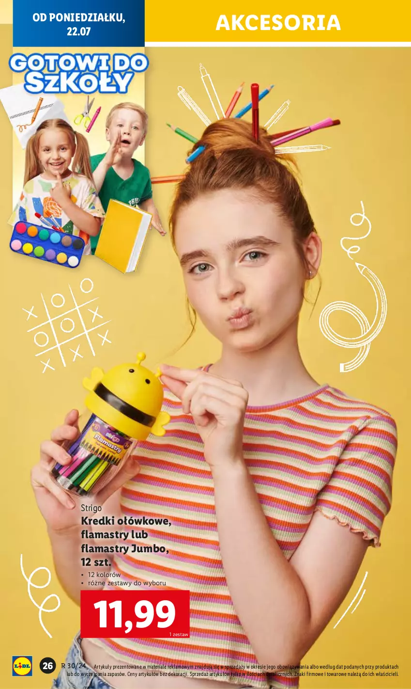 Gazetka promocyjna Lidl - KATALOG GOTOWI DO SZKOŁY - ważna 22.07 do 31.08.2024 - strona 28 - produkty: Flamastry