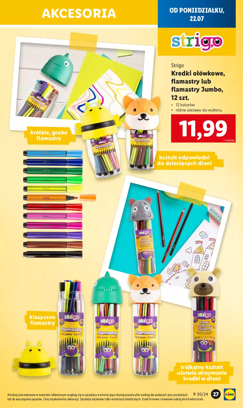 Gazetka promocyjna Lidl - KATALOG GOTOWI DO SZKOŁY - ważna 22.07 do 31.08.2024 - strona 29 - produkty: Dzieci, Flamastry