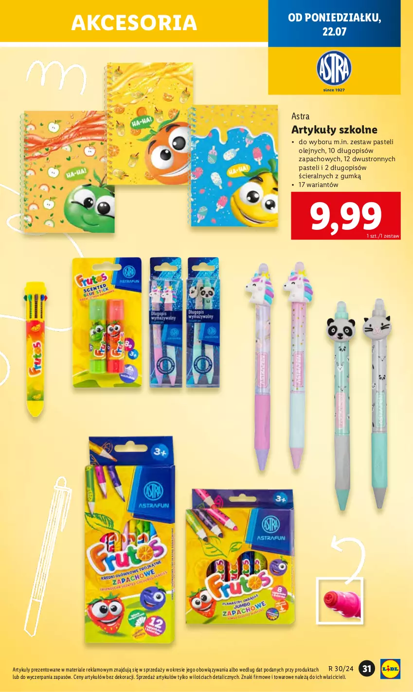 Gazetka promocyjna Lidl - KATALOG GOTOWI DO SZKOŁY - ważna 22.07 do 31.08.2024 - strona 33 - produkty: Długopis, Olej