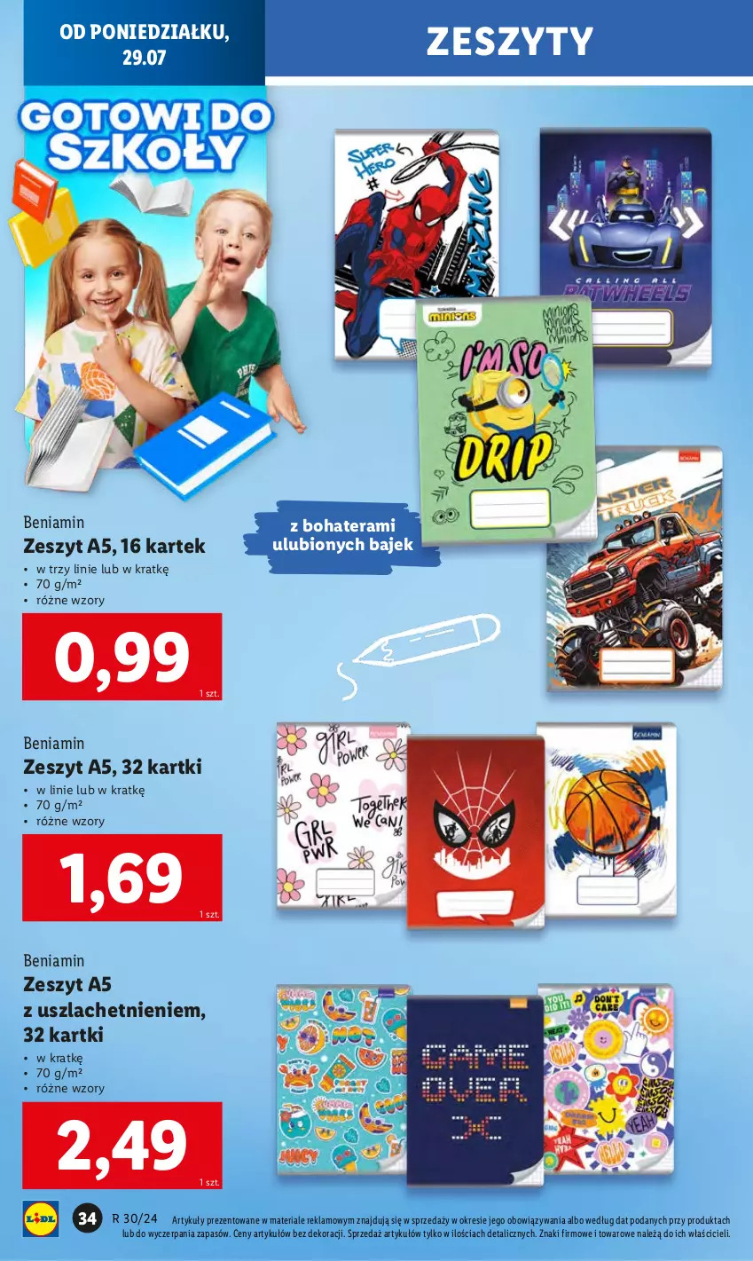 Gazetka promocyjna Lidl - KATALOG GOTOWI DO SZKOŁY - ważna 22.07 do 31.08.2024 - strona 36 - produkty: Tera