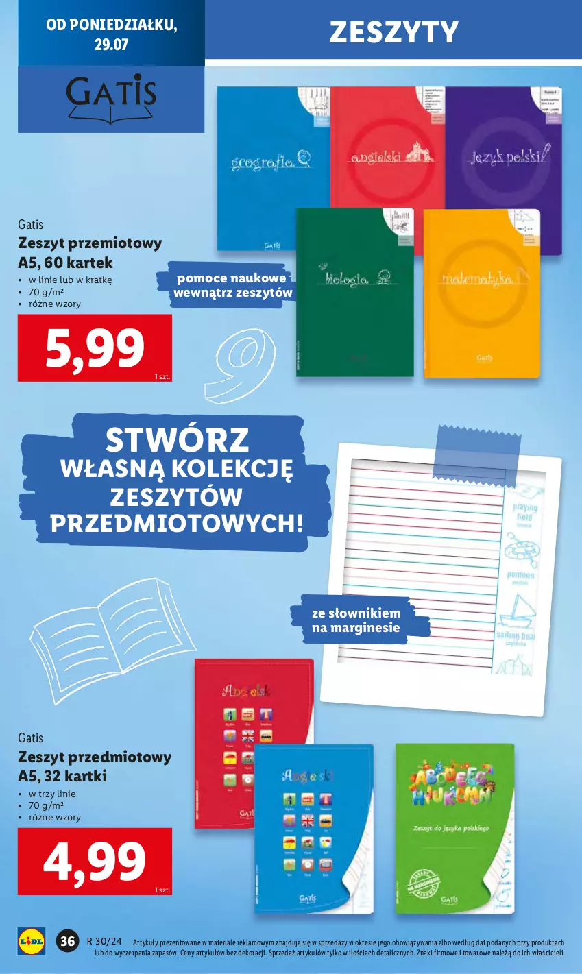 Gazetka promocyjna Lidl - KATALOG GOTOWI DO SZKOŁY - ważna 22.07 do 31.08.2024 - strona 38 - produkty: Gin